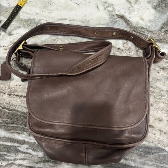 Coach Dark Brown Leather Crossbody Bag - Picture 15 of 15